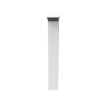 RAB 18W 42" Square LED Bollard - 0-10V Dimming - 270° Pattern - 4000K - 1,907 Lumens - 120-277V - White
