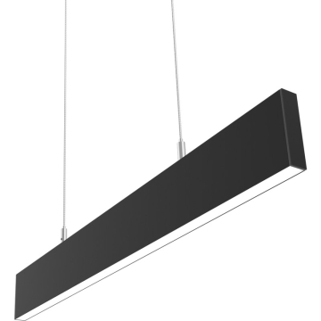 RAB BOA Edge 24" LED Linear Fixture - 2,783 Lumens - 20W - Up & Down Light - Pendant - CCT Selectable  - Black