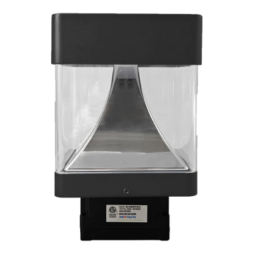 Westgate BOL G8 LED Bollard Head - 2,000 Max Lumens - 10 | 18 | 25W - CCT Selectable - 120-277V - Black / Chrome