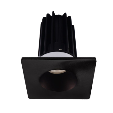 Lotus 2" LED Recessed Downlight - 8W - 2700K - 580 Lumens - Bronze Reflector - Square Black Trim - 120V