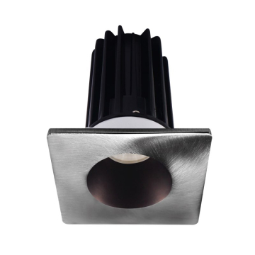 Lotus 2" LED Recessed Downlight - 8W - 2700K - 580 Lumens - Bronze Reflector - Square Chrome Trim - 120V