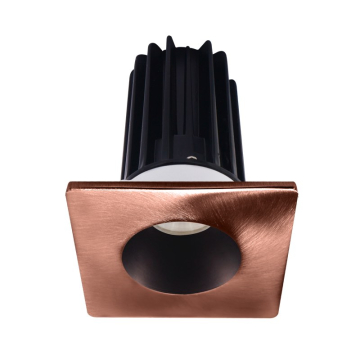 Lotus 2" LED Recessed Downlight - 8W - 4000K - 620 Lumens - Bronze Reflector - Square Copper Trim - 120V