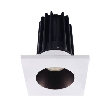 Lotus 2" LED Recessed Downlight - 8W - 2700K - 580 Lumens - Bronze Reflector - Square White Trim - 120V