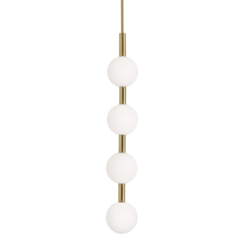 AFX Baroque 42" LED Pendant - CCT Selectable - 120-277V - Light Antique Brass