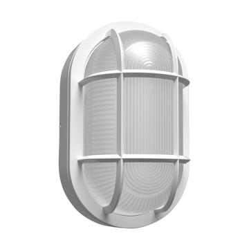 RAB LED Outdoor Bulkhead Wall Sconce - Photocell - 12 | 16 | 20W - CCT Selectable - 120-277V - White
