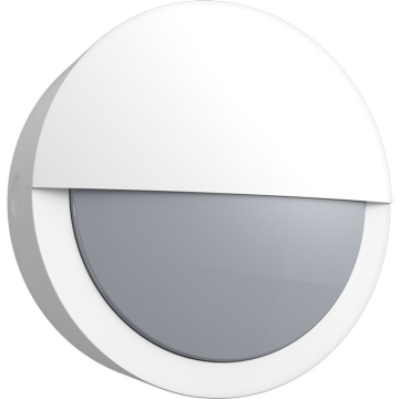 RAB LED Outdoor Bulkhead Wall Sconce - 2,487 Max Lumens - 24 | 32 | 40W - CCT Selectable - Photocell - Battery Backup - 120-277V - White
