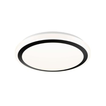 DALS Ora 13" Round LED Flush Mount - CCT Selectable - 120V - Black