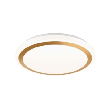 DALS Ora 13" Round LED Flush Mount - CCT Selectable - 120V - Gold