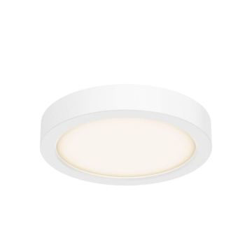 DALS Delta Round LED Flush Mount - 6" - 11W - CCT Selectable - 120V - White