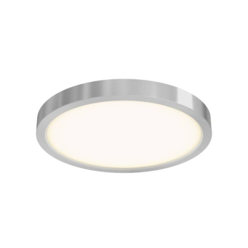 DALS Delta Round LED Flush Mount - 10" - 17W - CCT Selectable - 120V - Satin Nickel