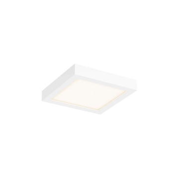 DALS Delta Square LED Flush Mount - 6" - 11W - CCT Selectable - 120V - White