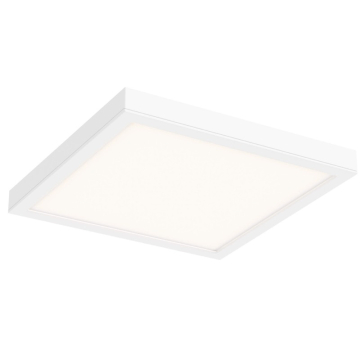 DALS Delta Square LED Flush Mount - 14" - 26W - CCT Selectable - 120V - White