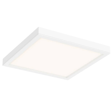 DALS Delta Square LED Flush Mount - 10" - 17W - CCT Selectable - 120V - White