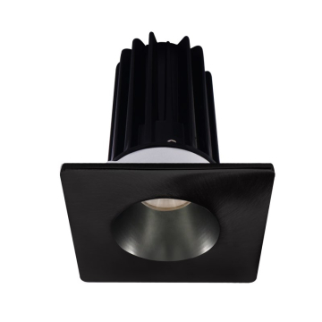 Lotus 2" LED Recessed Downlight - 8W - 2700K - 580 Lumens - Chrome Reflector - Square Black Trim - 120V