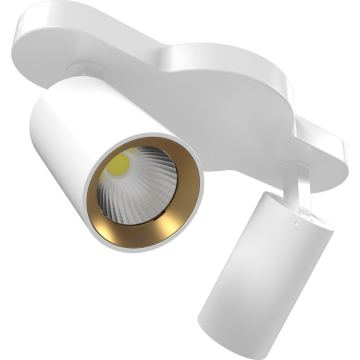 RAB COLUMN LED Track Light - Two-Head - 1,135 Lumens - 12W - CCT Selectable - Linear Ceiling Mount - 120V