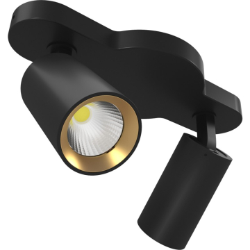 RAB COLUMN LED Track Light - Two-Head - 1,135 Lumens - 12W - CCT Selectable - Linear Ceiling Mount - 120V
