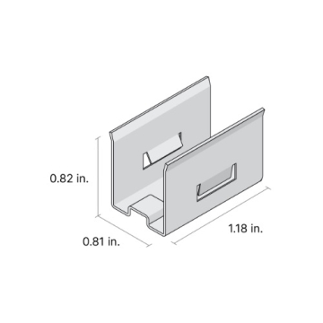 DiodeLED Mounting Clips for LINAIRE Flex 3D Bend - 2 Pack - White