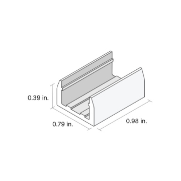 DiodeLED Mounting Clips for LINAIRE Flex Top Bend - 2 Pack - White