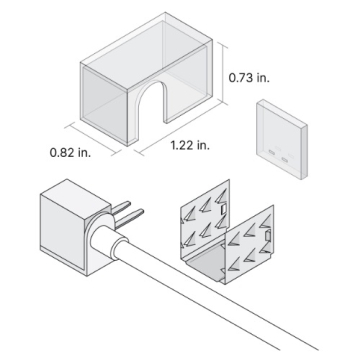 DiodeLED Field Connector for LINAIRE Flex Top Bend - Side Entry