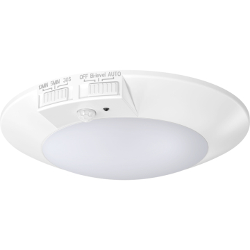 RAB 4" DISK Surface Mount LED Downlight - 700 Lumens - 8W - CCT Selectable - Motion Sensor - 120V