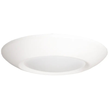 Westgate DLSE6 6" LED Round Economy Disk Light - 15W - CCT Selectable - 1,000 Lumens - 120V - White