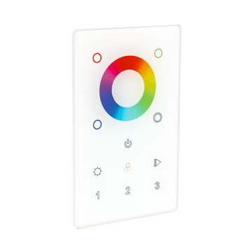 Trulux RGBW DMX Wall Plate Controller - Single Scene / 3 Zones - 12-24V DC Input - White