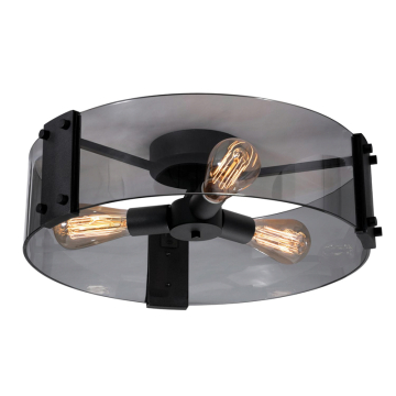 AFX Dana 19" Semi-Flush - 120V - Black