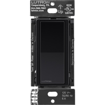 Lutron Caseta Claro Smart Accessory Switch - Black