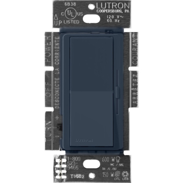 Lutron Diva Magnetic Low-Voltage Dimmer - 3-Way - 450W Max - Deep Sea