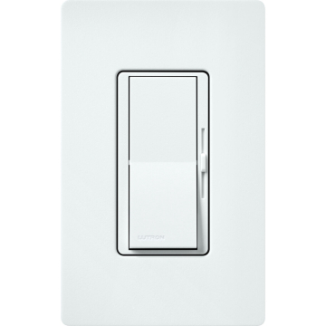 Lutron Diva 0-10V Dimmer for LED/CFL - Single-Pole - 24V - Glacier White