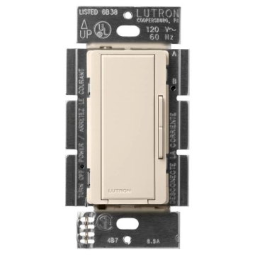 Lutron Maestro Companion Dimmer - Light Almond