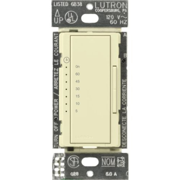 Lutron Maestro Countdown Timer - Multi-Location - Almond