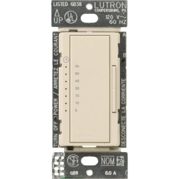 Lutron Maestro Countdown Timer - Multi-Location - Light Almond