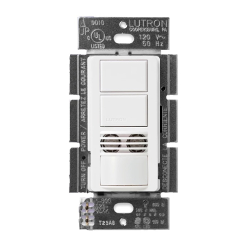 Lutron Maestro Dual Technology Sensor Switch - Single-Pole - Dual-Circuit - White