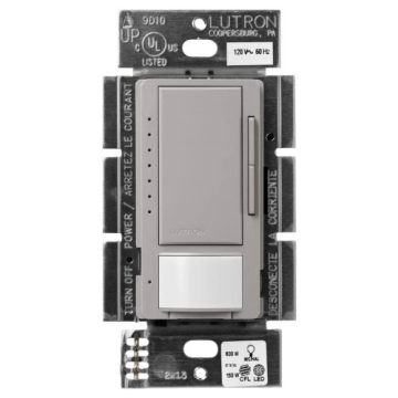 Lutron Maestro Occupancy Sensor LED+ Dimmer - Single Pole / Multi-Location - Gray
