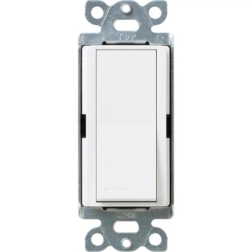 Lutron Claro 4-Way Switch with Nightlight - 15A - Snow