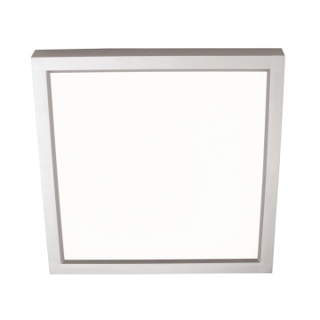 AFX Edge 9" Square LED Flush Mount - 3000K - 120V - Satin Nickel