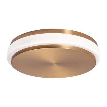 AFX Eris 14" LED Flush Mount - 26W - CCT Selectable - 120-277V - Light Antique Brass