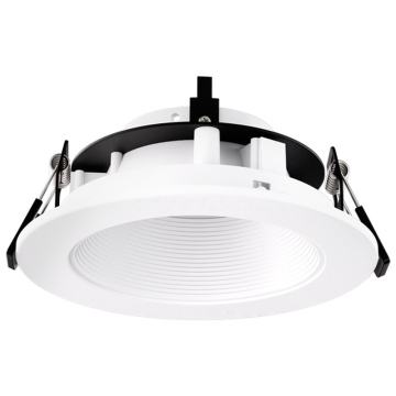 ELCO Lighting Koto Pex 4" Canless Diecast Round Adjustable Baffle Trim - White