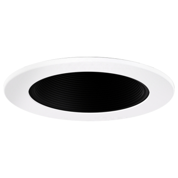 ELCO Lighting Koto Pex 4" Round Adjustable Baffle Trim - Black / White