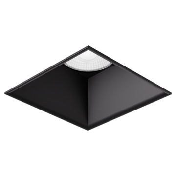 ELCO Lighting Koto Pex 4" Square Trimless Smooth Reflector Trim - Black