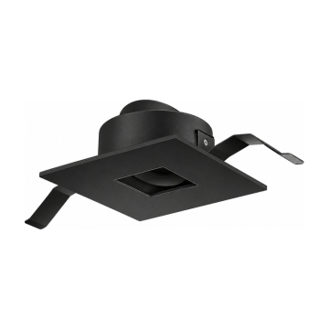 ELCO Lighting Koto Mini 1" Square Mini Pinhole Adjustable Downlight Trim - Black