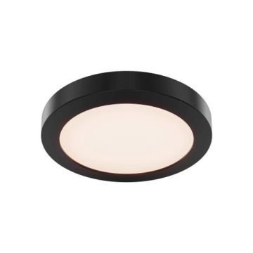 DALS Radiance 9" Metal LED Flush Mount - CCT Selectable - 120V - Black