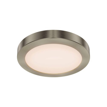 DALS Radiance 9" Metal LED Flush Mount - CCT Selectable - 120V - Satin Nickel
