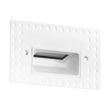 RAB 3W Horizontal Recessed LED Step Light - Trimless - 4000K - 94 Lumens - 120V - White