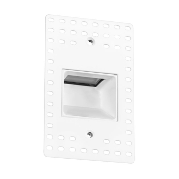 RAB 3W Vertical Recessed LED Step Light - Trimless - 4000K - 96 Lumens - 120V - White