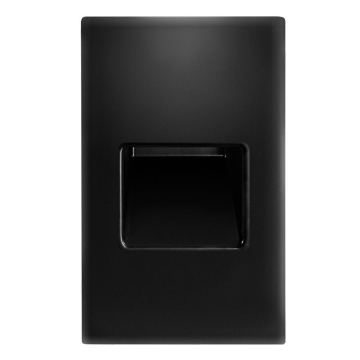 RAB 3W Vertical Recessed LED Step Light - 4000K - 37 Lumens - 120V - Black