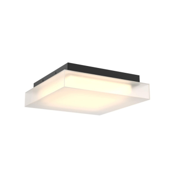 DALS Misty LED Flush Mount Ceiling Light - 15W - CCT Selectable - 120V - Black
