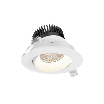 DALS Revolve Regressed LED Gimbal Downlight - 3.5" - 12W - CCT Selectable - 120V - White