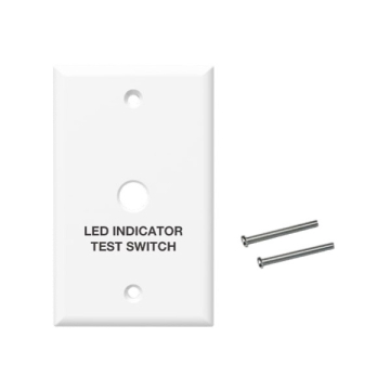 Green Creative Single Gang J-Box Face Plate for Test Switch and Indicator Light